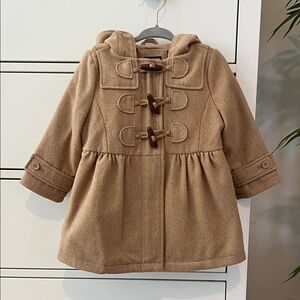 GAP Kids Tan Pea Coat with Toggle Closures